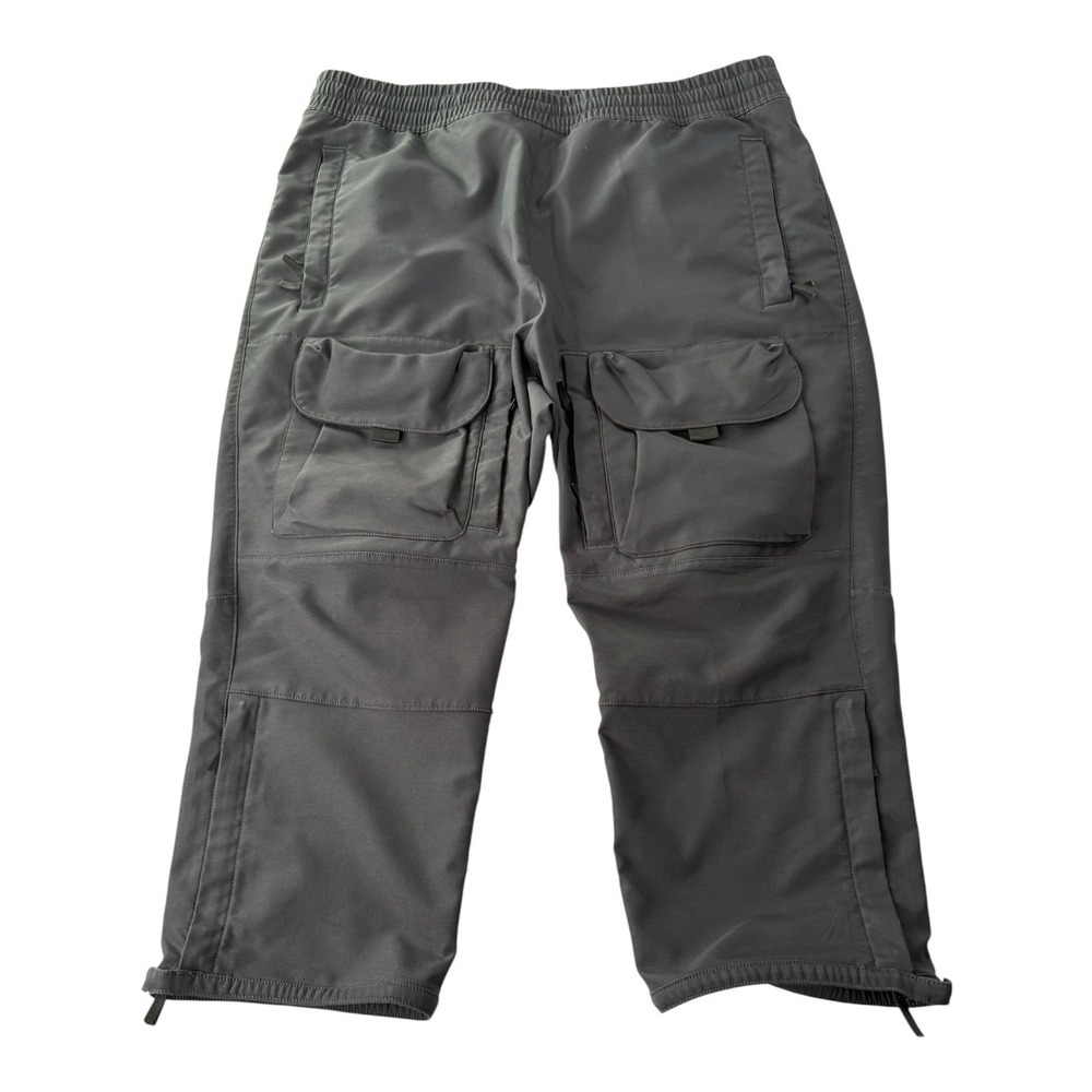 NikeLab Men's Medium Black Cargo Cropped Utility Pants Techwear Drawstring